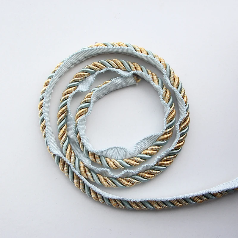 1M Trim Sewing Lace Piping Curved Pillow Wing Gold Rope Clothing Accessories Braided Macrame Cord Band Home Decoration | Дом и сад