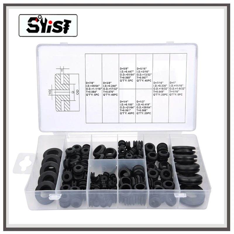 _ Комплект уплотнительных колец для электрических проводников проводов вилок и