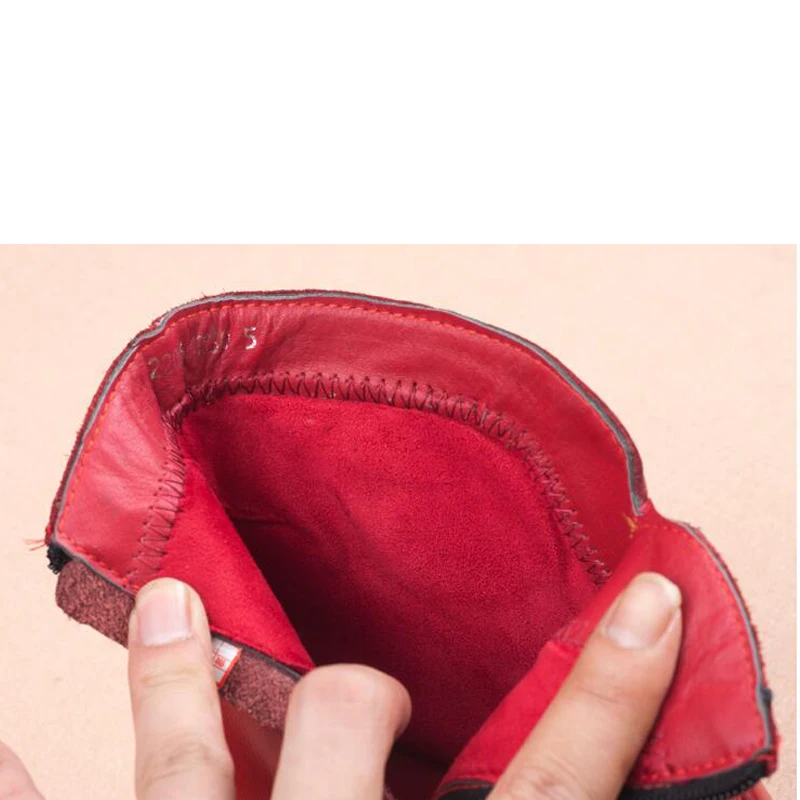 

BEYARNE Retro Handmade Boots Women Spring Soft Genuine Leather Shoes Woman Ankle Boots Square High Heels Boots for WomenE849