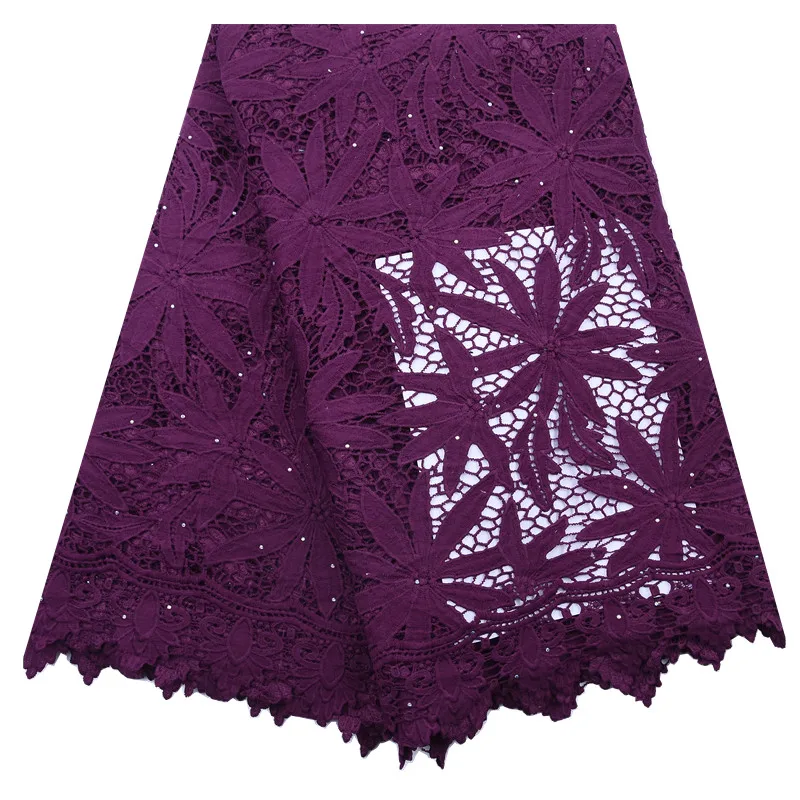 Африканский гипюр Kalume в стиле листьев кружевная ткань оранжевое нигерийское