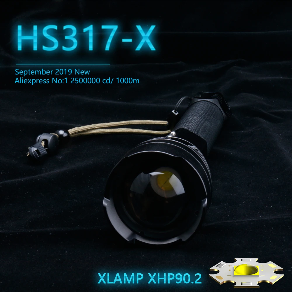 300000cd 1000m XHP90.2 самый мощный светодиодный фонарик usb зум тактический фонарь xhp50 XHP70.2