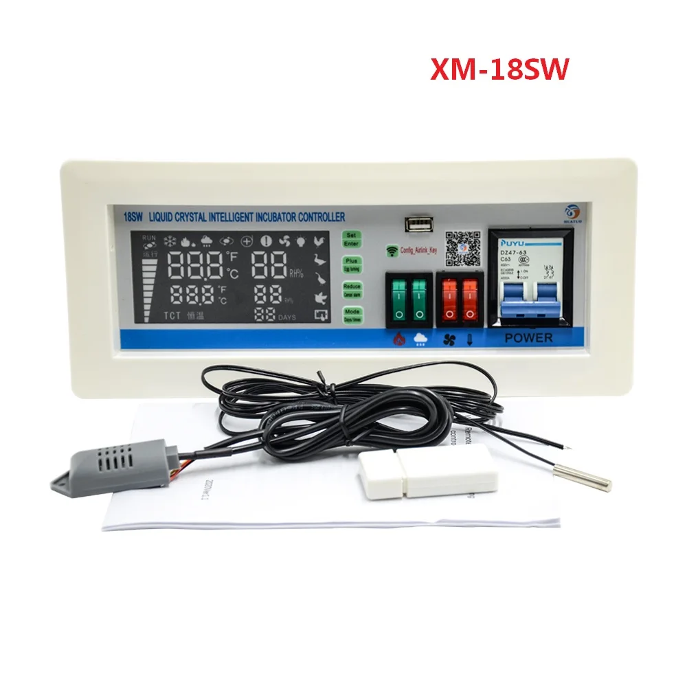Контроллеры инкубатора 18SW улучшенные с приложением Android датчиками для цыплят