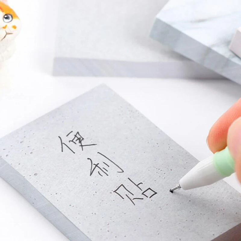 Натуральный оригинальный креативный камень текстура post it Note маленькая записная