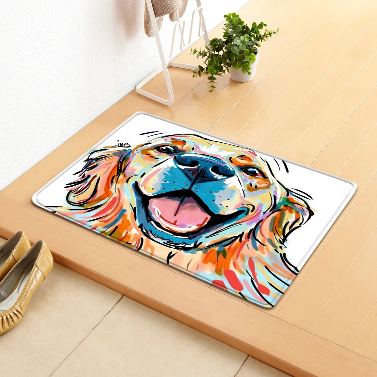 

Cartoon Indoor Entrance Doormat Pet Dog Mat Carpet Toilet Floor Area Rug Anti-slip Absorbe Kitchen Rugs Hallway Bathroom Mats