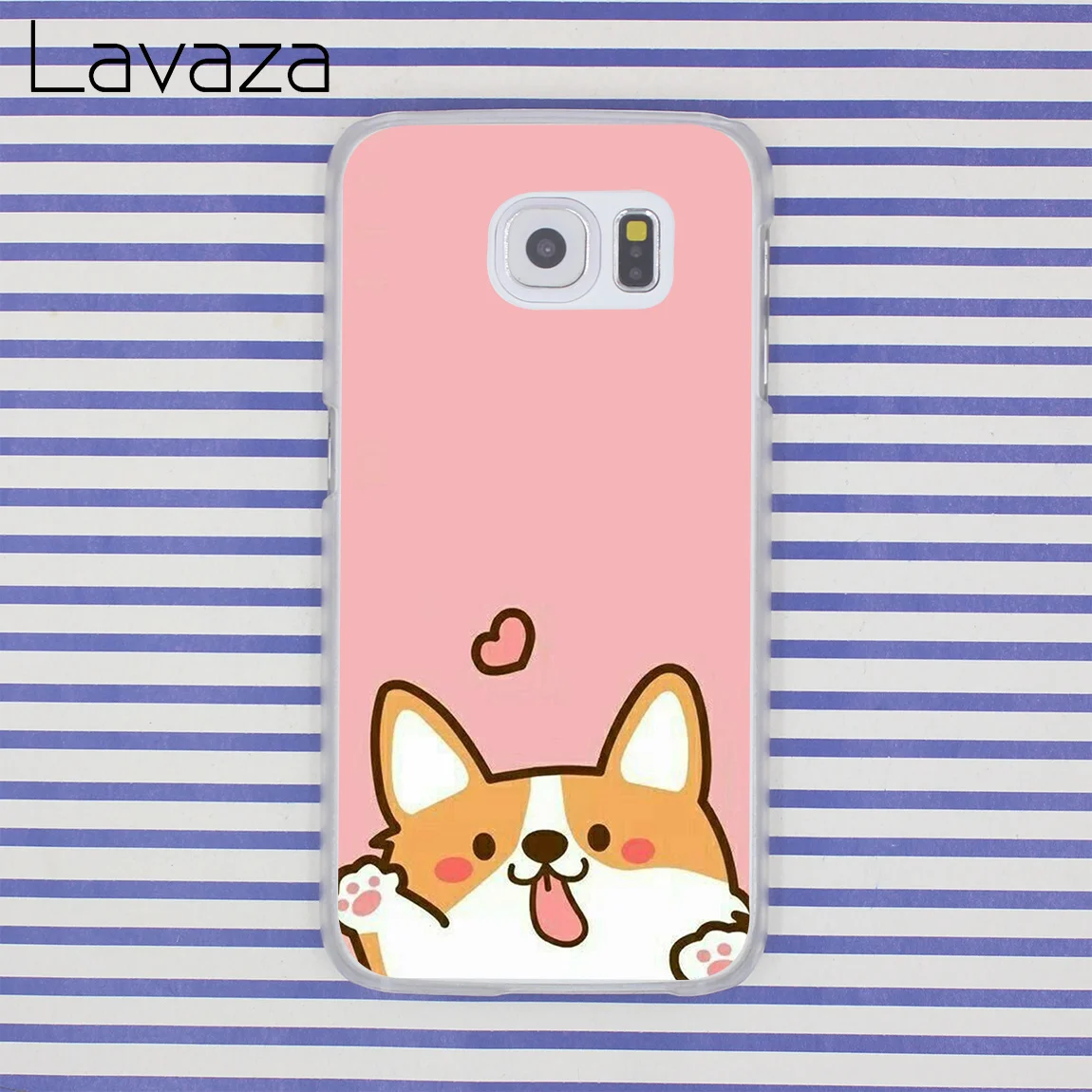 Lavaza Cartoon Welsh Corgi Hard shell Phone Case for Samsung Galaxy A3 A5 2015/2016/2017 and A6 A7 A8 A9 A6plus 2018 |
