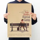 Постер Фильма Forrest Gump, декор комнаты, ретро-персонаж, крафт-бумага, серия, декор для бара, кафе, живопись, художественная Наклейка на стену