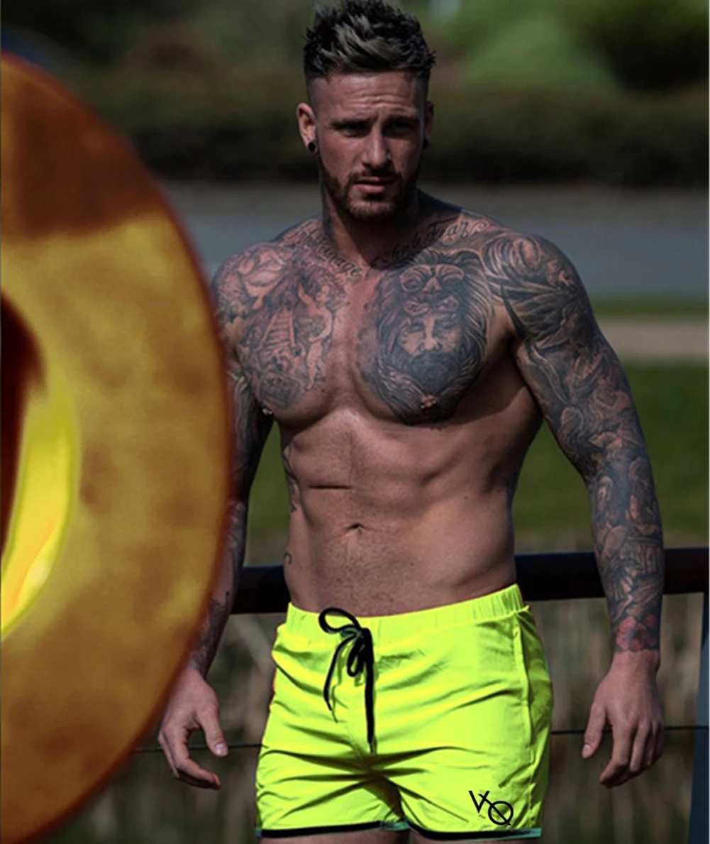 New UK Men's Casual Swimming Pants Gym Fitness Jogging Running Sports Wear Shorts Trousers