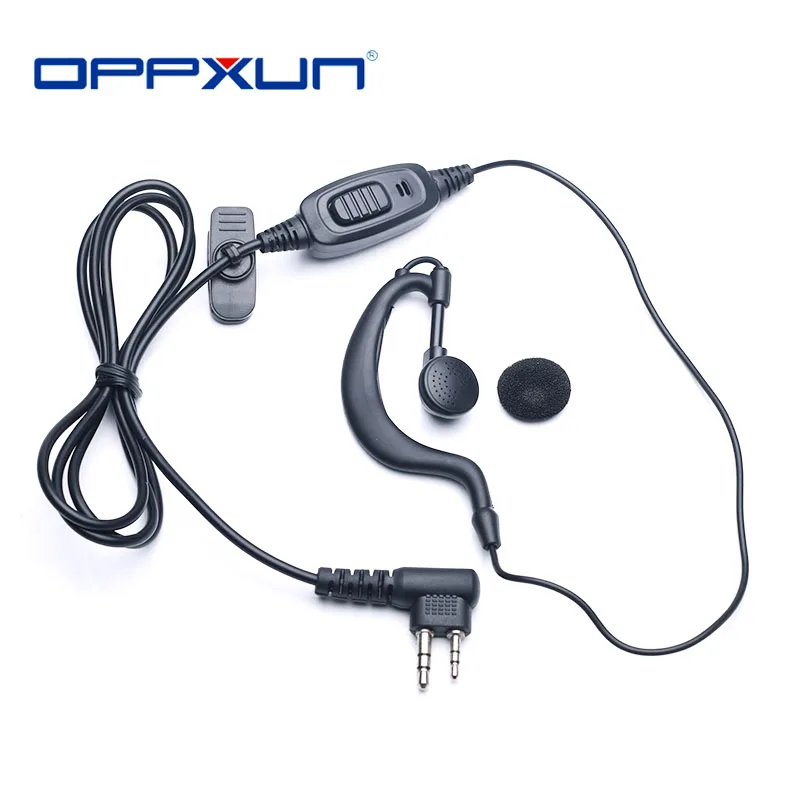 

2021 Hot OPPXUN 1Pcs Headset For Motorola 2Pin Radios GP88 GP68 GP2000 GP3688 EP450 EP350 HYT TC500 TC600 TC700 Walkie Ttalkie