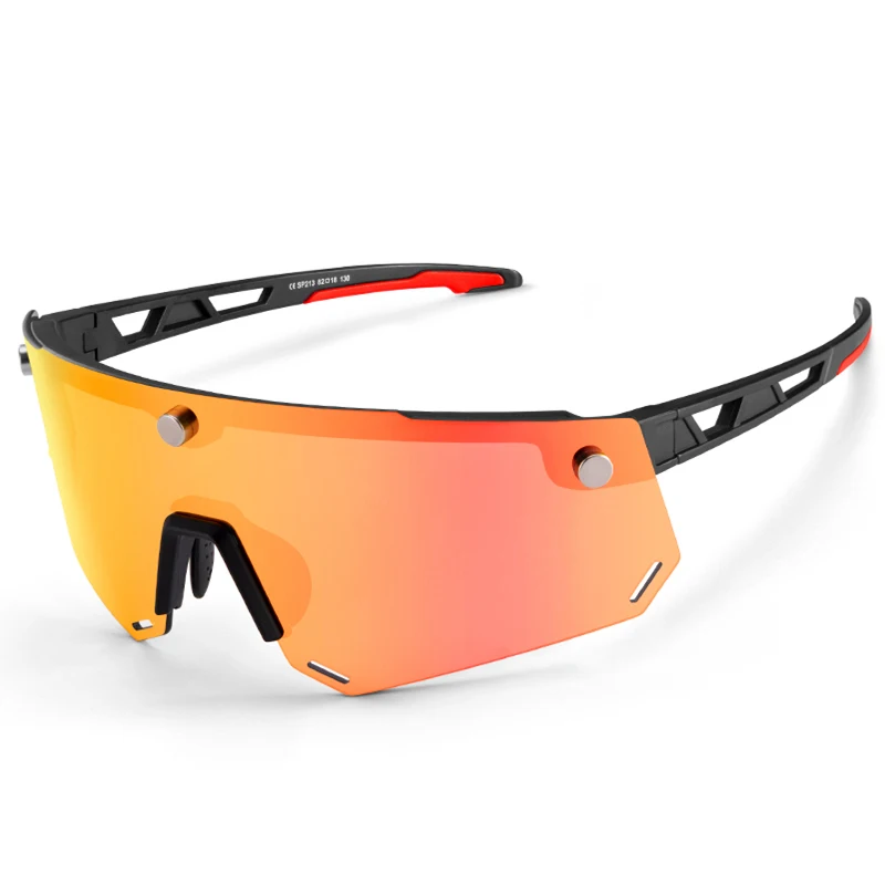 Cycling Glasses, Men's And Women's Sunglasses, Large Sunshade Sports UV400 Magnetic Detachable Rimless Lens