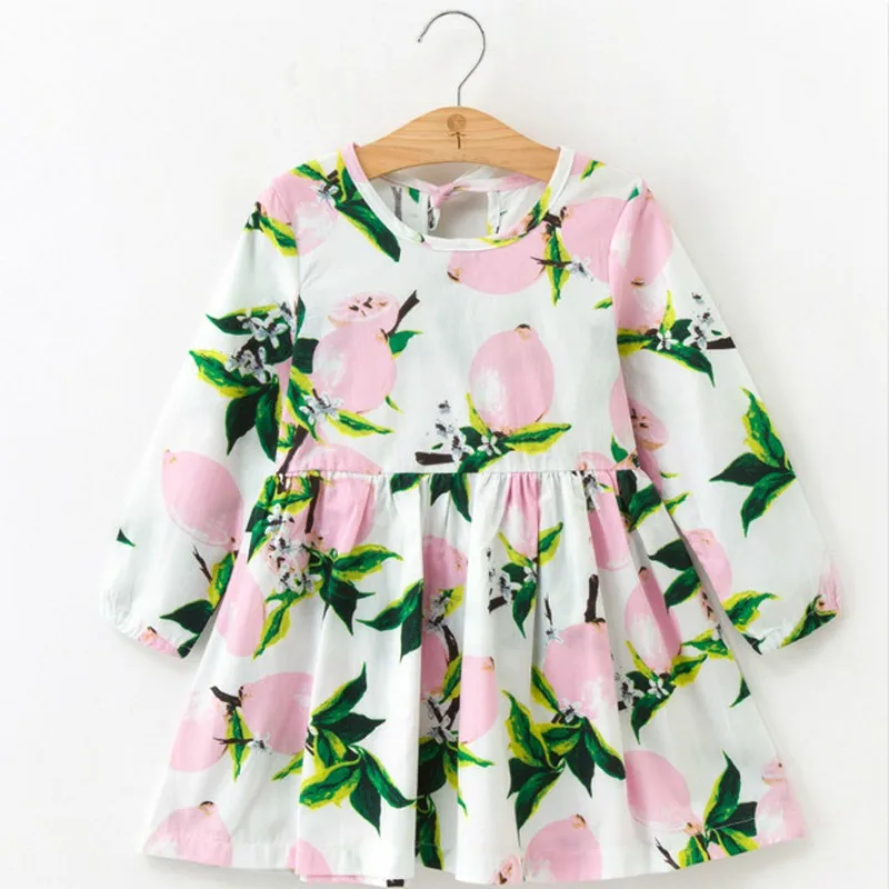 Весенне-Летнее Детское платье хлопковое и льняное без рукавов с цветочным