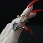 Женское Винтажное кольцо с гравировкой, большое кольцо в стиле хип-хоп