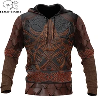 viking warrior armor 3d printed autumn men hoodies unisex pullovers zip hoodie casual streetwear tracksuit cosplay clothes dw647