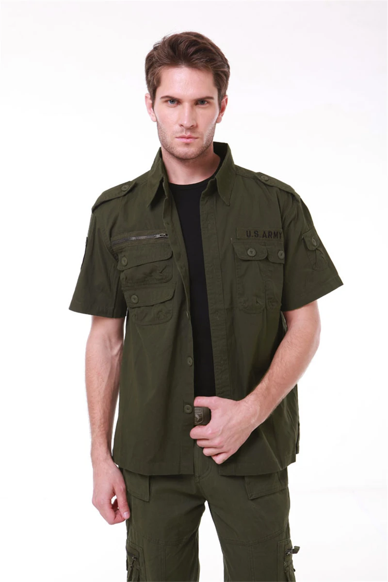 Мужская камуфляжная футболка с коротким рукавом из дышащего хлопка |