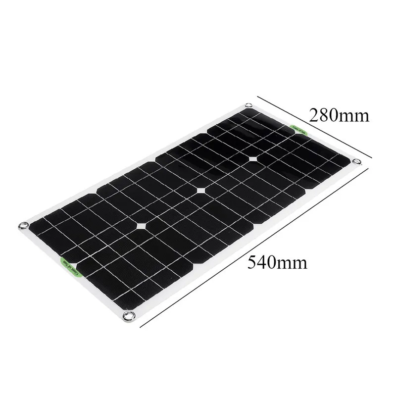 100W 18V Solar Panel Kit Protable Dual USB Port With 30A olar Charge Controller Monocrystalline Module Car Yacht Battery Charger |