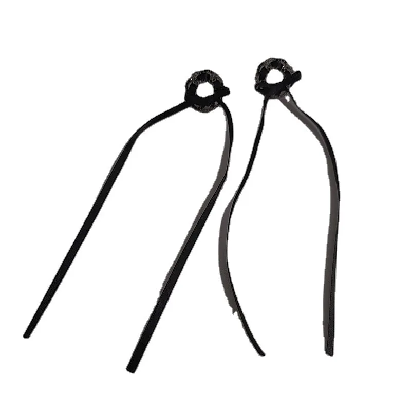 

TIMEONLY Beautiful Black Color Cloth Ribbon Bowknot Drop Earrings for Women Girl Hollow Floral Earrings Fashion Cahrm Jewellery