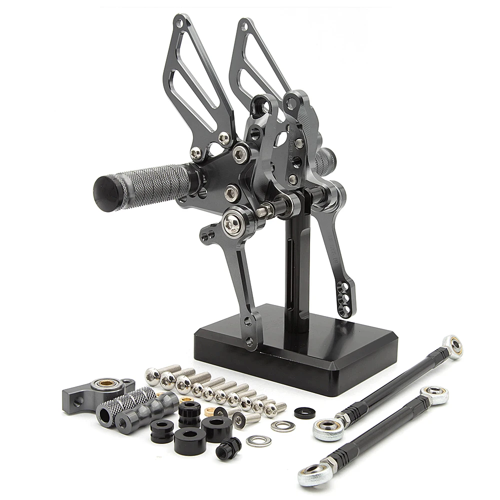 Для Ducati 749/999 CNC регулируемая подножка для ног мотоцикла педаль Peg Rearset задний Набор - Цвет: Grey