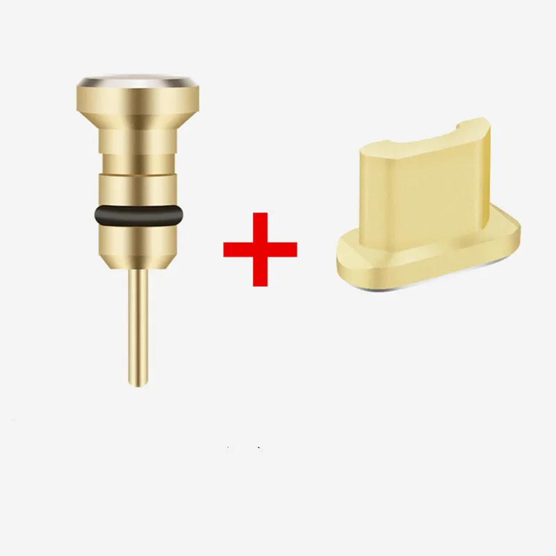 Металлический порт зарядки Micro USB + для разъема наушников Пылезащитная заглушка