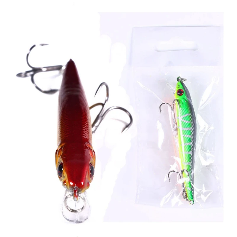 

New 17PCS 8.5cm Bait Fish Fishing Bait Bass Bass Fishing Tackle Wobbler