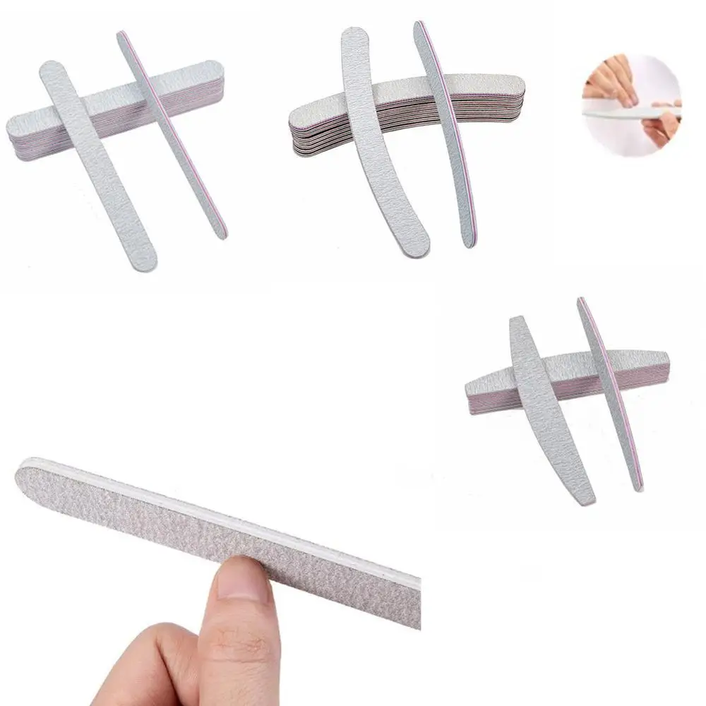 1 шт. двусторонняя пилка для удаления пыли с ногтей 100/180 дюйма 5 видов|Комплекты и