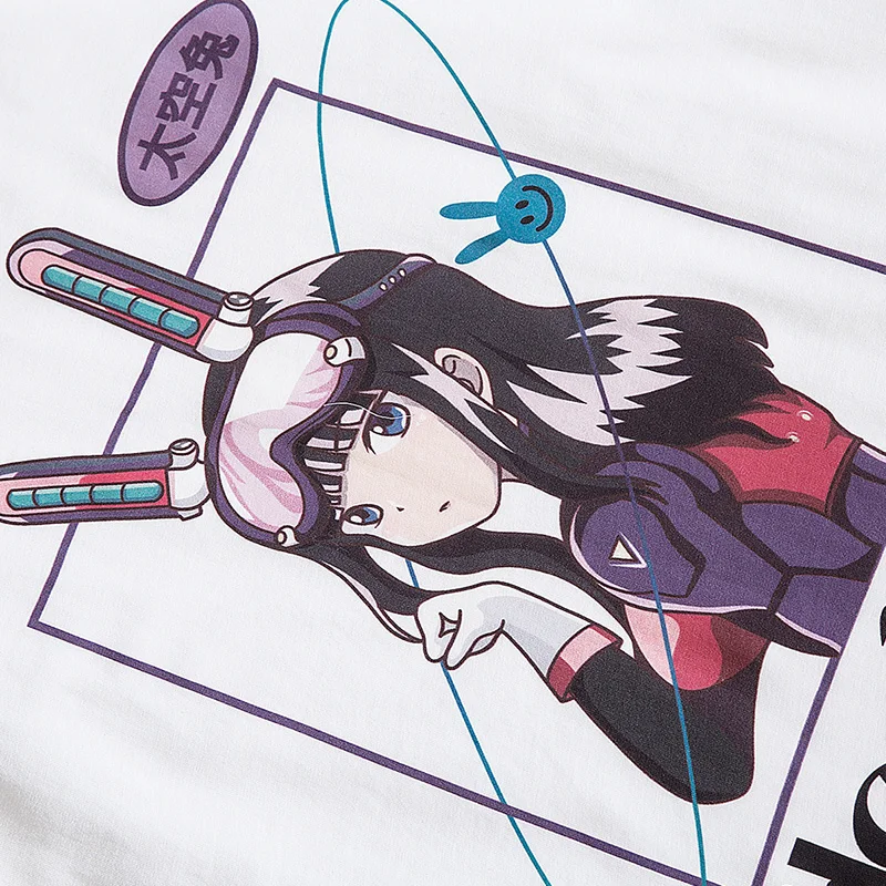 

Single Road Couple Oversized T-Shirt Men 2021 Summer Anime T-Shirts Streetwear Harajuku Unisex Tshirt Male White T Shirt For Men