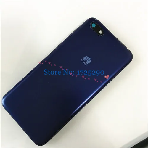 Оригинальная задняя крышка батарейного отсека для huawei Y5 Lite Y5 Prime DRA-L01 L21 L22 L23 DRA LX1 LX5 LX3 - Цвет: Blue