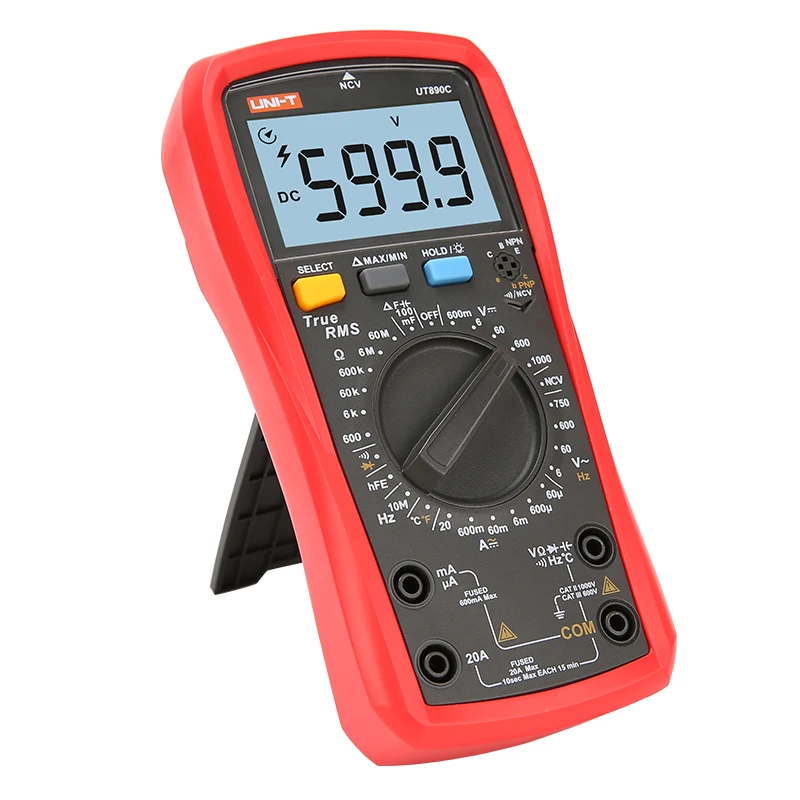 UNI-T UT890C UT890D+ Digital Multimeter True RMS Voltage Current AC DC NCV Frequency Capacitance Temperature Tester | Инструменты