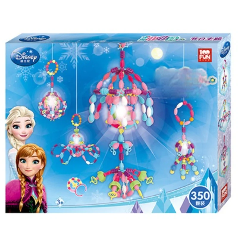 

Disney Frozen Colorful Beaded Handmade Puzzle Hands DIY Cordless Necklace Girl Toys Hobbies Action Holiday Gifts For Children