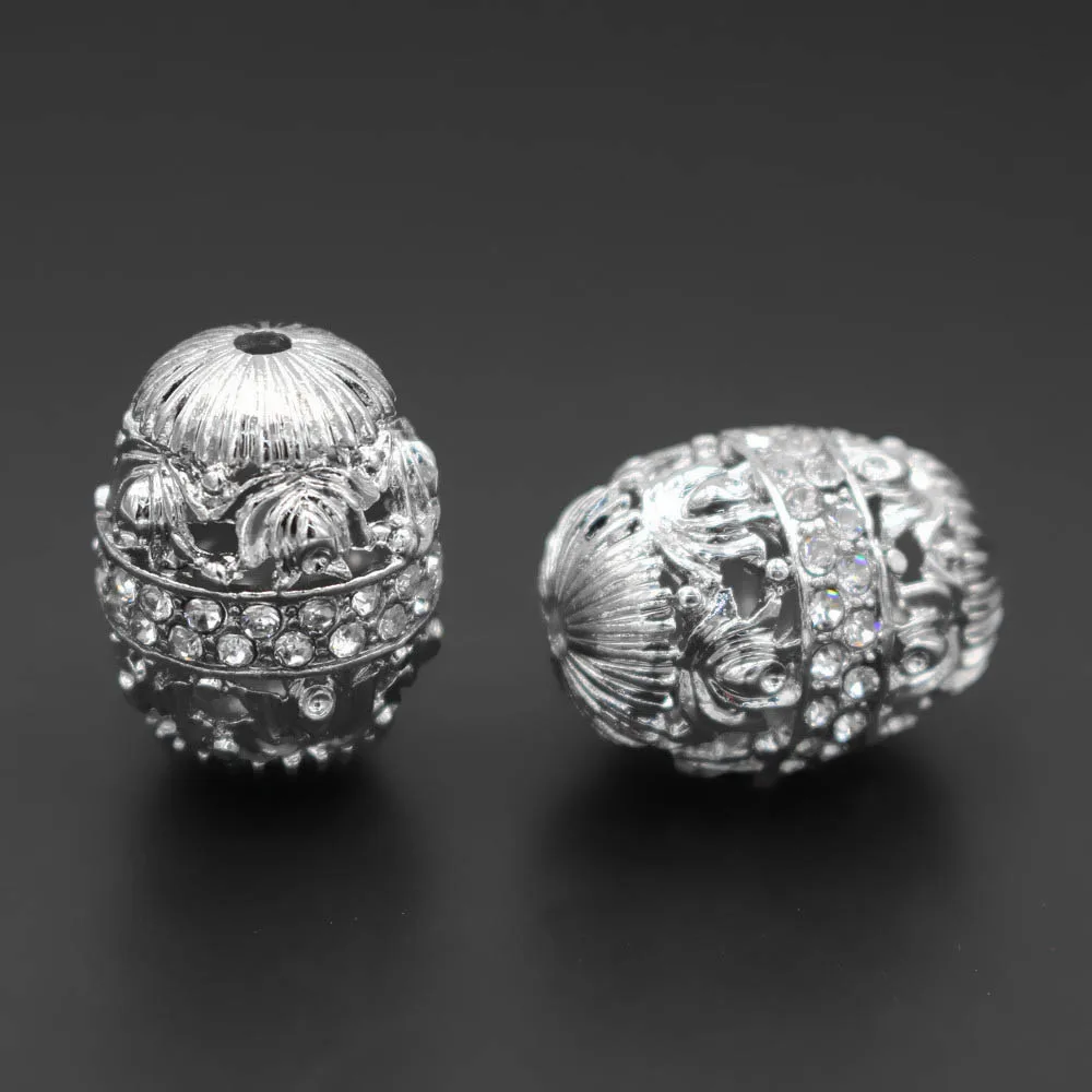 10 шт. полые металлические бусины разделители с бусинами отверстие 2 5 мм