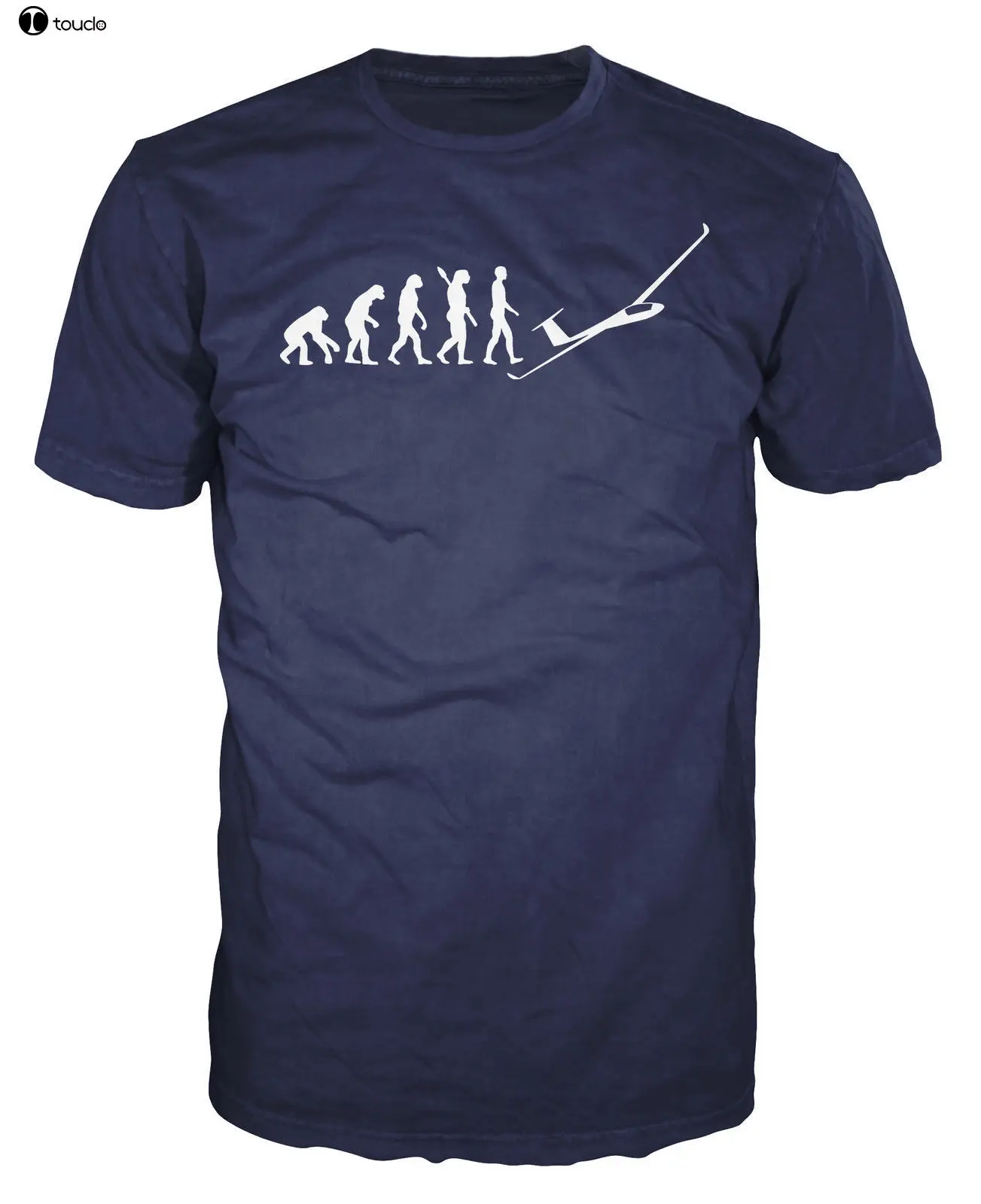 

Mens Brand Designs Slim Fit Crew Neck Glider Evolution Funny Gliding Aviator Fly Paragliding T-Shirt movie Tee Shirt