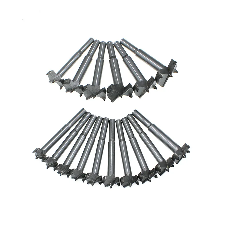 

10PC 15-60mm Forstner Auger Drill Bit Set Wood Drilling Woodworking Hinge Hole Saw Window Wooden Cutting Rotary Tool Accessories