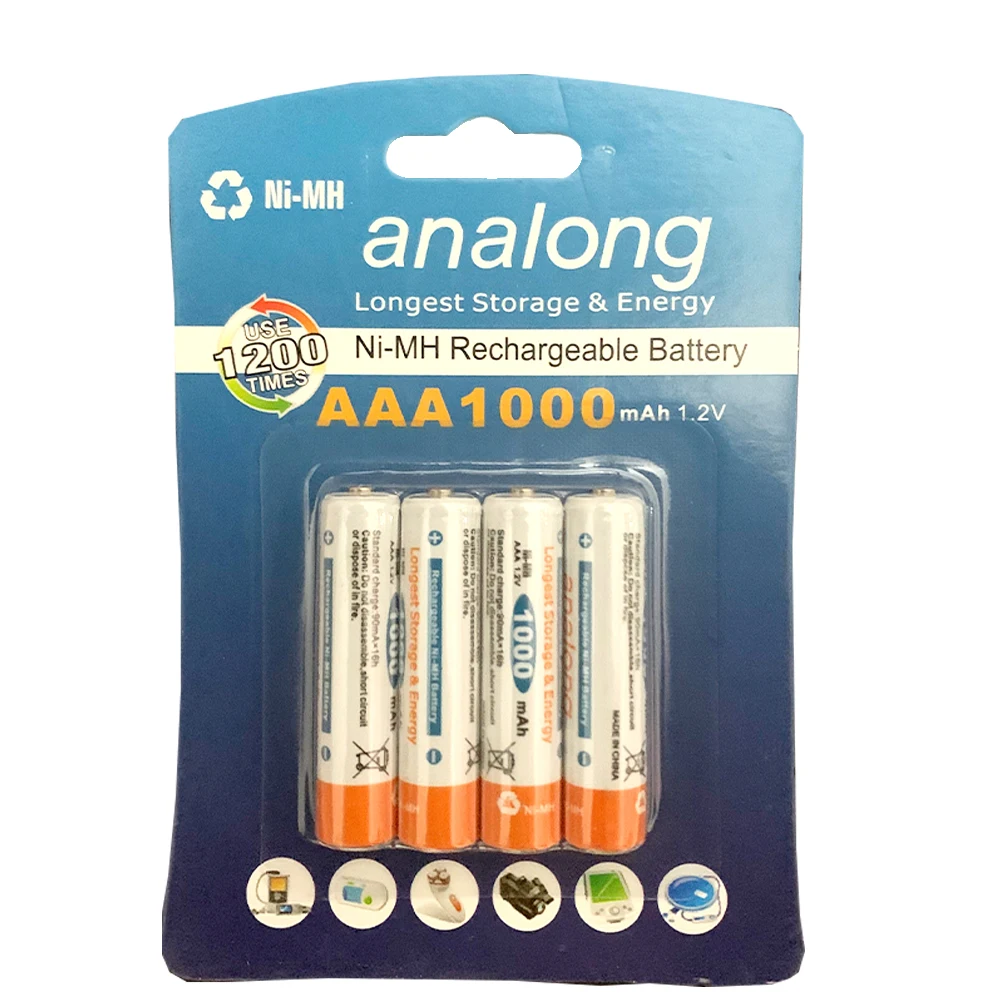 Умный ЖК-дисплей никель-металлогидридный аккумулятор типа AA/AAA/C/D + 1 2 в analong 1000 мАч