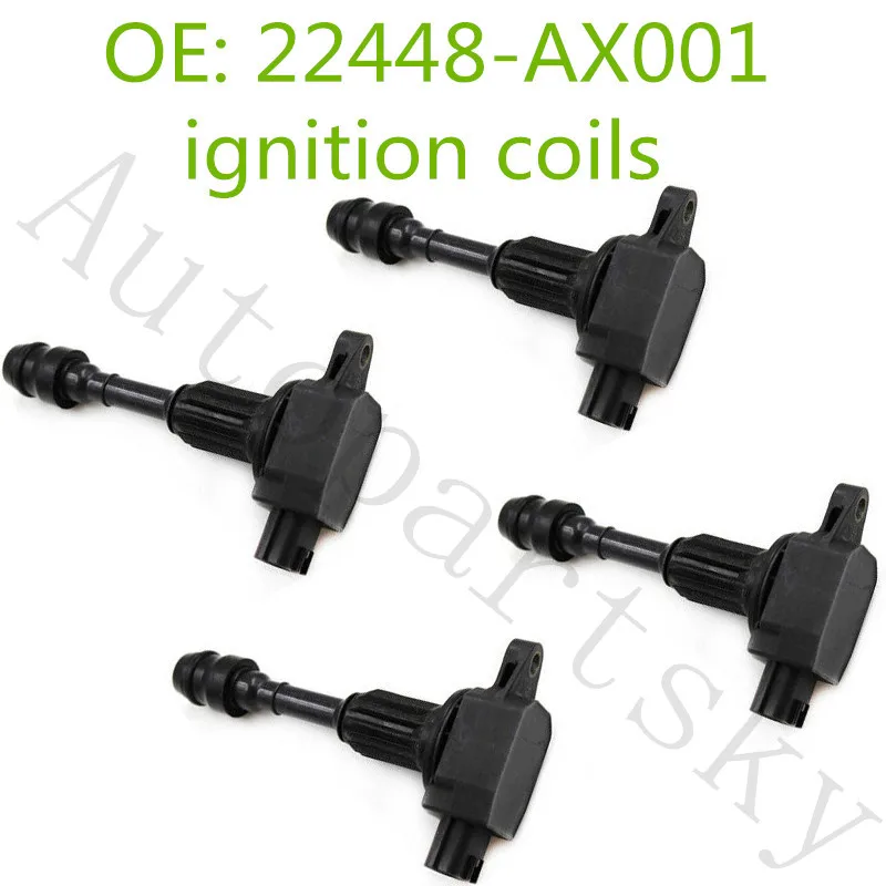 4 шт. для Nissan Micra K12 Note E11 катушка зажигания 22448 AX001 AIC 6207F OE часть 22448AX001 AIC6207F