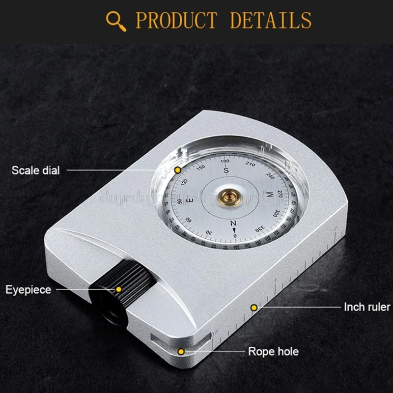 Профессиональный водонепроницаемый Клинометр OP005 Компас для выживания