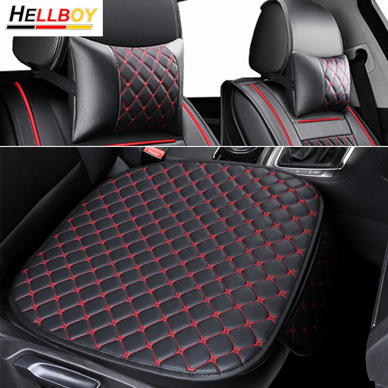 

Leather Neck Pillow Car Seat Protector Cushion Cover Set Mat For VW Passat B6 B7 B8 Tiguan 2020 Rline Golf 6 7 Gti MK7 MK6 Polo
