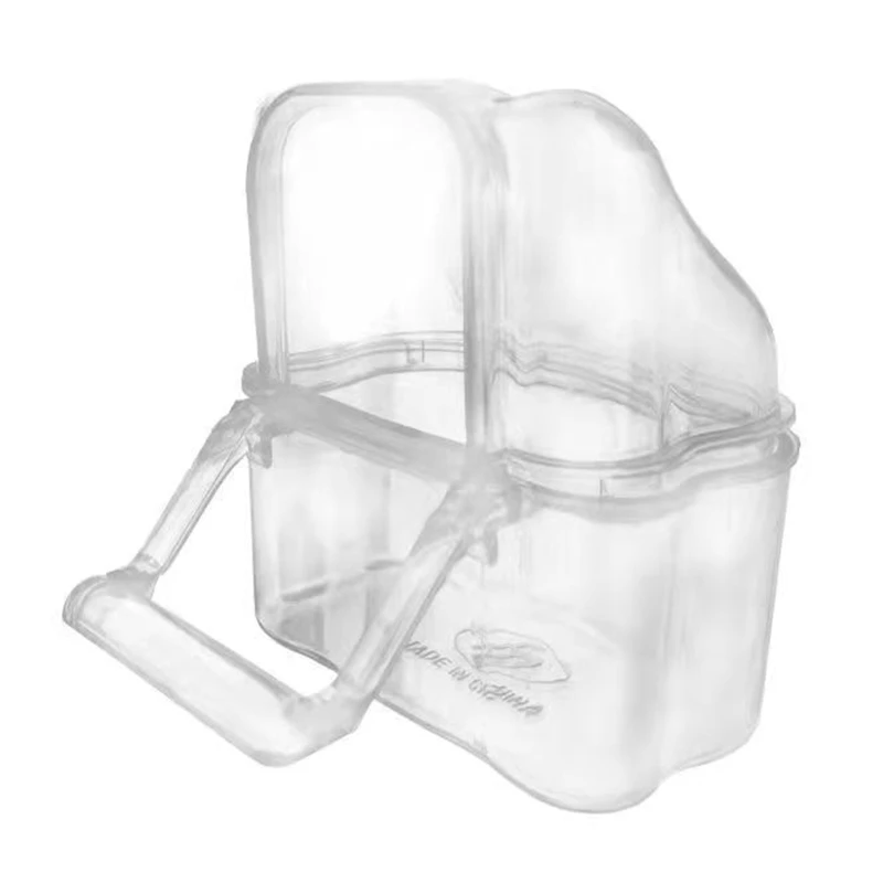 

Transparent Bird Supplies Bird Cage Feeder Plastic Easy to Install Use and Clean Durable Food Grade Plastic Bird Gift