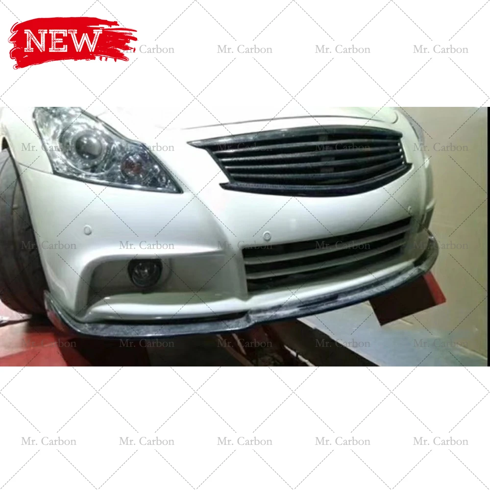 FOR INFINITI G37 G35 G25 4-DOOR CARBON FIBER GRILL TRIM BODY KIT TUNING PART FRONT BUMPER GRILLS RACING | Автомобили и мотоциклы