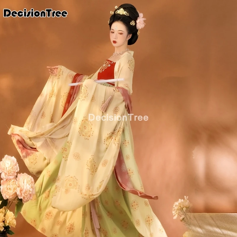 2022 женское платье hanfu со шлейфом Женская традиционная одежда в китайском стиле