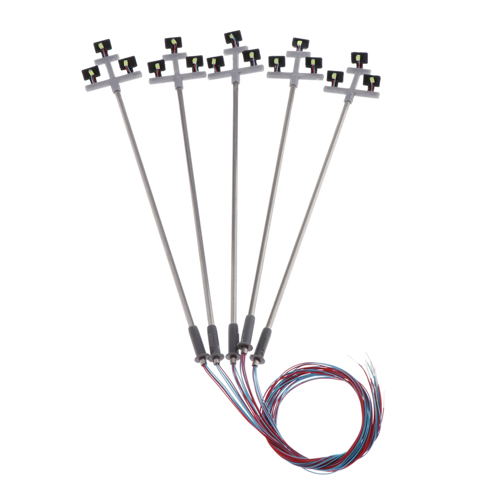 5 шт. модель железнодорожного поезда светодиодные лампы-мини Ландшафтный корт