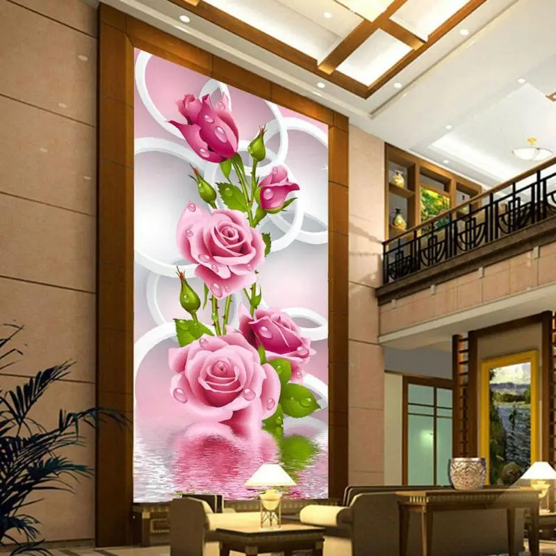 Набор для алмазной вышивки 5D сделай сам вышивка крестиком с цветами мозаика из