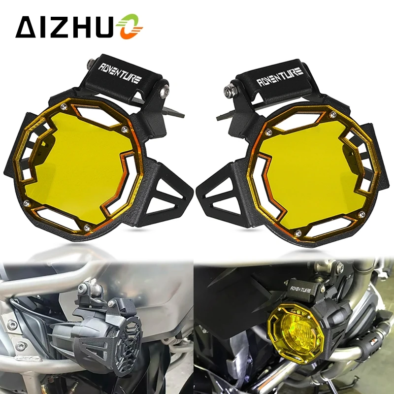 FOR BMW R1200GS R1250GS ADV LC F750GS F850GS ADVENTURE Motorcycle Adventure Fog Lamp Light Cover Guard Grill Grille Protector  - buy with discount