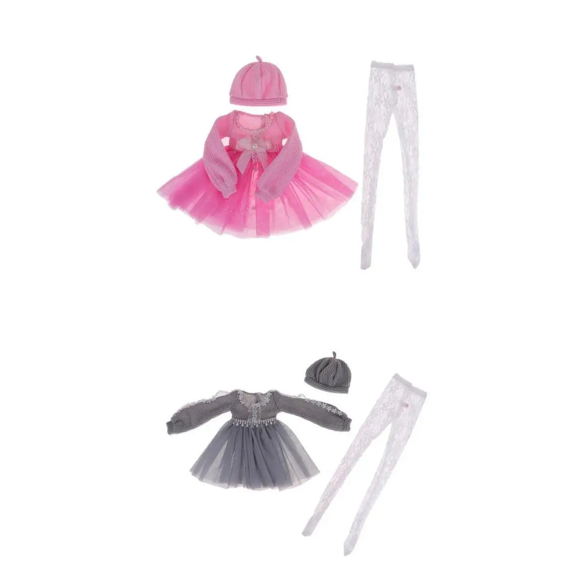 

2 Set Fashionable 1/3 Doll Princess Sweater Skirt Toy Gift Accessory Parts