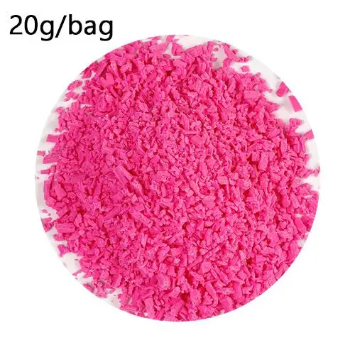 20g Rose 20 г/пакет Аддитивные амулеты поддельные спринклеры для наполнителя слизь поставки Diy для десерта, шоколада бисерная глина слизь торт украшения игрушки - Цвет: 20g Rose