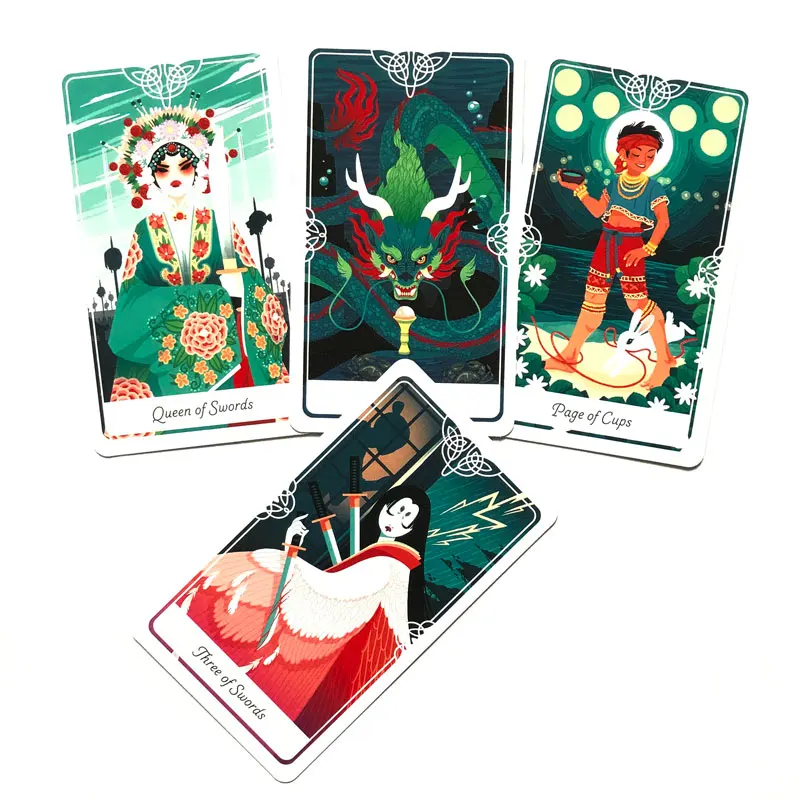 

78 Card Tarot Of The Divine Cards Deck And Guidebook Cards Game Divination Witch Rider Tarot Game