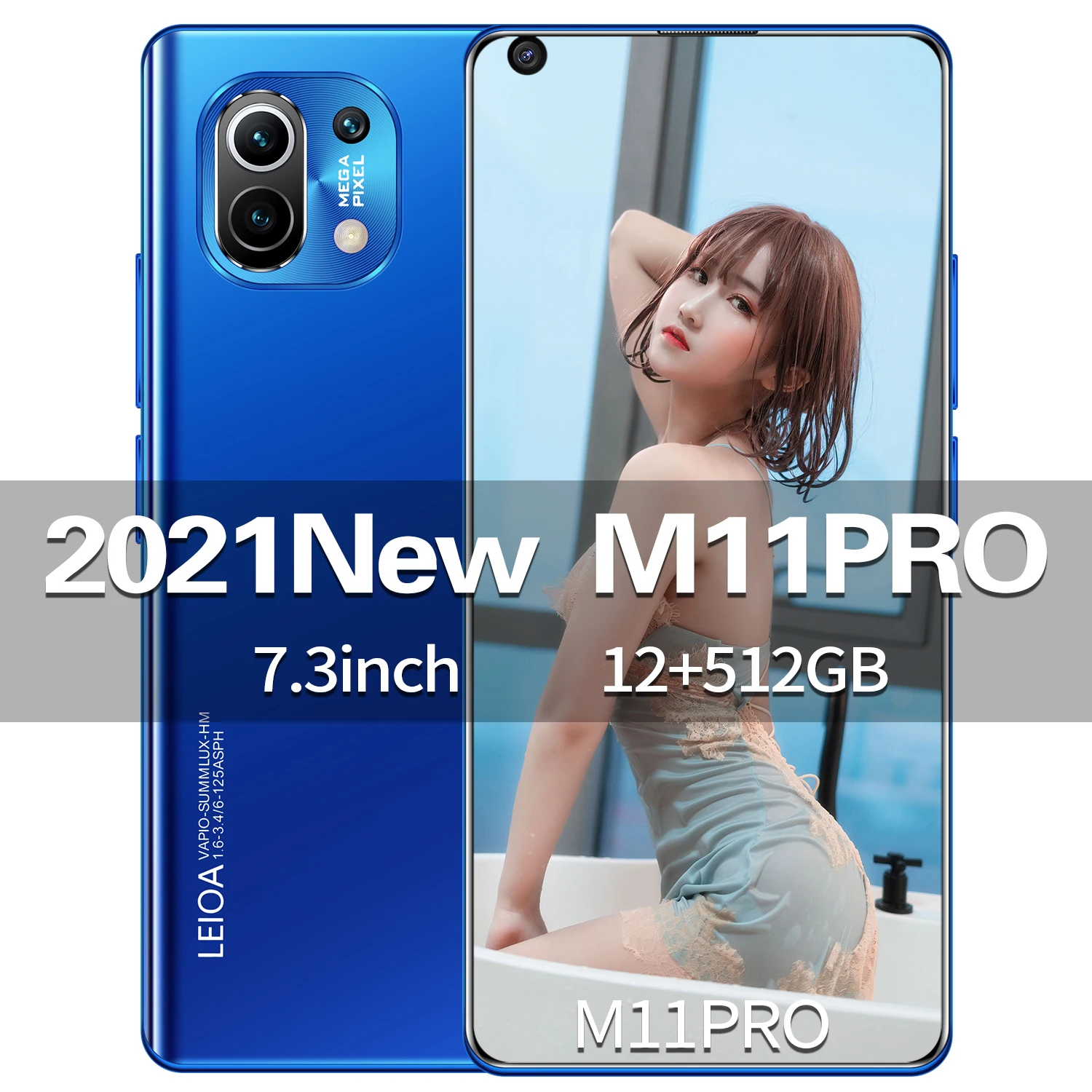 

Xiao M11Pro 7.3" Global Version Smartphones MTK6889 Deca Core 16GB 512GB 6800Mah Android10 Dual SIM Unlock