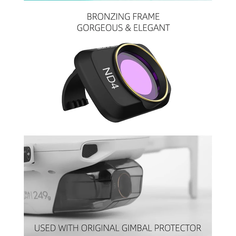Mavic Mini 2 Gimbal Camera MCUV CPL ND-PL фильтр объектива для DJI объектив беспилотника Zonnekap Protector