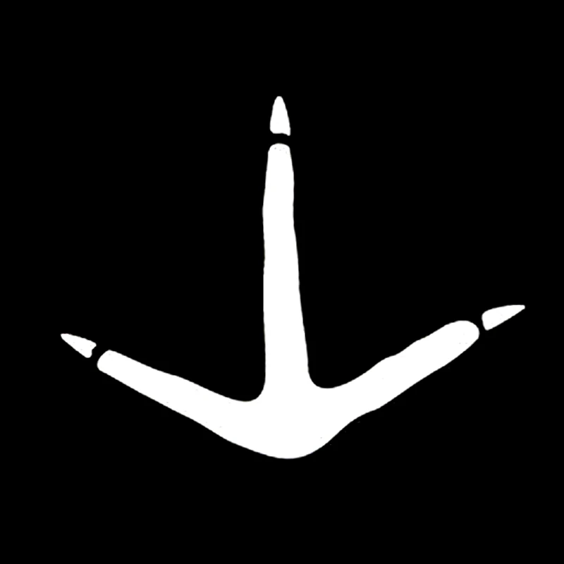 

Animal Chicken Foot Interesting Car Stickers Vinyl Decals Accessories Black Silver No Fading Sunscreen Waterproof 16*12.6CM