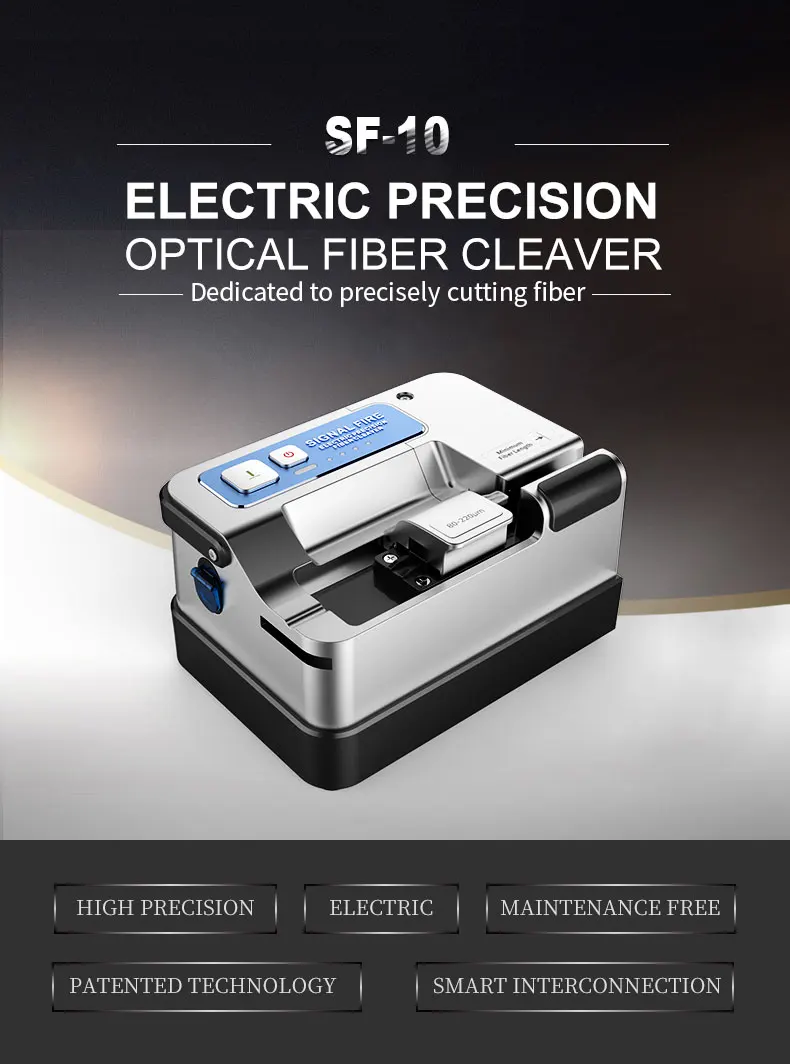 

New Electric fiber cleaver SF-10 fully automatic fiber cleaver fast fiber cutter Bluetooth function can be connected