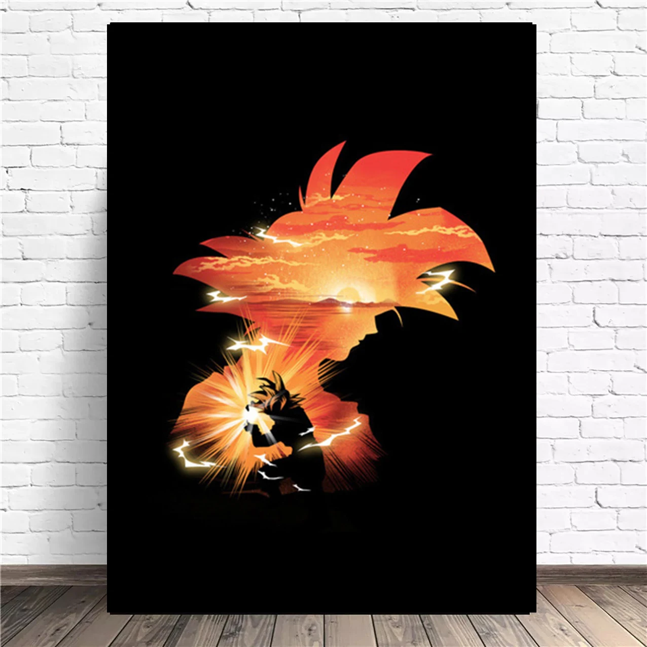 

Japanese Anime Goku Super Power Poster Print Canvas Painting for Home Decoration Anime Poster