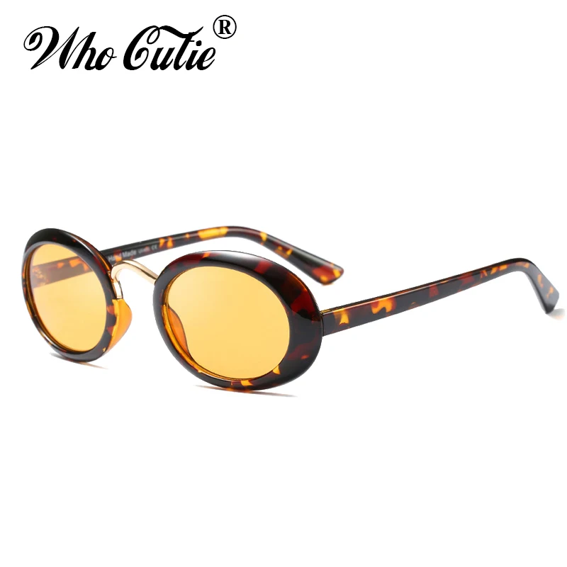 WHO CUTIE 2018 черные овальные солнцезащитные очки мужские и женские брендовые