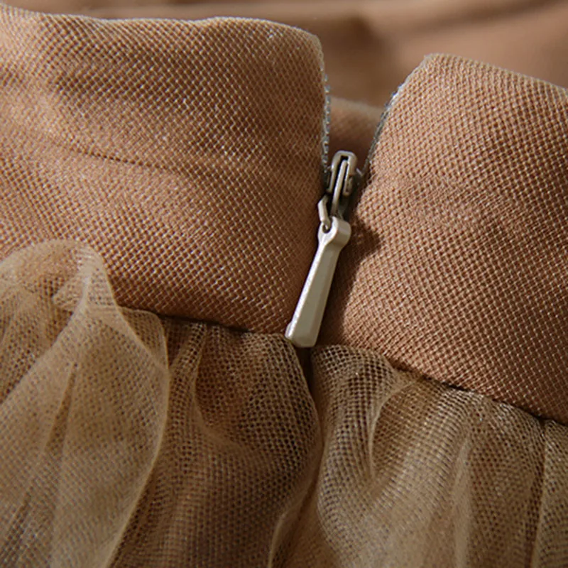 

SeeBeautiful Irregular Pleated Ruffles Stitching Loose A-line Half-body Skirt High Waist Woman Summer 2021 New Fashion E509